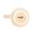 Кружка PERLA, жемчужный с белым, 350мл, фарфор, Цвет: жемчужный, изображение 2