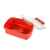 Ланч-бокс FRESH, пластик, 750мл, 18х13х6,1 см, красный, Цвет: красный, изображение 2