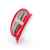 Маникюрный набор BELUCHI: пилка, пинцет, щипчики, пушер, триммер, футляр, ПУ, нерж.сталь, красный, Цвет: красный, изображение 5