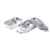 Термо ланч-бокс DIXER, 850, 350 и 500 мл, 21,5х14х11,5см, нержавеющая сталь, пластик, Цвет: белый, серый, изображение 4
