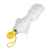 Зонт складной FANTASIA, механический, белый с желтой ручкой, Цвет: белый, желтый, изображение 3