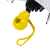 Зонт складной FANTASIA, механический, белый с желтой ручкой, Цвет: белый, желтый, изображение 4