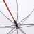 Зонт-трость с деревянной ручкой, полуавтомат, белый, D=103 см, L=90см, нейлон, Цвет: белый, изображение 7