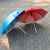 Зонт-трость с пластиковой ручкой  'под алюминий' 'Silver', полуавтомат, синий с серебром, D=103 см,, Цвет: синий, серебристый, изображение 7