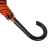 Зонт-трость 'Back to black', полуавтомат, 100% полиэстер, черный с оранжевым, Цвет: черный, оранжевый, изображение 4