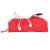 Чехол для карандашей ATECAX, красный, 5х20х4,5 см, полиэстер, Цвет: красный, изображение 7