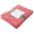 Плед 'Yelix', флис 280 гр/м2, размер 120*160 см, цвет красный меланж, Цвет: красный, белый, изображение 4