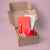 Подарочный набор JOY: блокнот, ручка, кружка, коробка, стружка, красный, Цвет: красный, Размер: 25,5 x 21,5 x 11 см., изображение 7