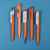 Ручка шариковая FLOW PURE, оранжевый корпус/белый клип, пластик, Цвет: оранжевый, изображение 2