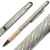 Ручка шариковая FACTOR GRIP со стилусом, серый/темно-серый, металл, пластик, пробка, софт-покрытие, Цвет: серый меланж, темно-серый, изображение 8