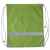 Рюкзак мешок со светоотражающей полосой RAY, зелёный, 35*41 см, полиэстер 210D, Цвет: зеленый, изображение 4