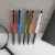 CACTUS, ручка шариковая, серебристый/черный, алюминий, прорезиненный грип, Цвет: серебристый, изображение 3