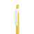 RETRO, ручка шариковая, желтый, пластик, Цвет: желтый, белый, изображение 2