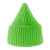 Шапка OAK, ярко-зеленый, с отворотом, из пряжи Polylana®: 60% перераб.полиэстер, 40% акрил, Цвет: зеленое яблоко, изображение 2