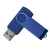 USB flash-карта DOT (16Гб), синий, 5,8х2х1,1см, пластик, металл, Цвет: синий, изображение 2