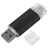 USB flash-карта ASSORTI OTG Type-C (8Гб), черная, 6,3х1,7х0,8 см, металл, изображение 2