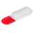 USB flash-карта 'Alma' (8Гб),белый с красным, 6х2х1,5см,пластик, Цвет: белый, красный, изображение 2