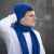 Набор подарочный НАСВЯЗИ©: шапка, шарф,  варежки, носки, синий, Цвет: синий, изображение 2