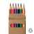 Набор цветных карандашей двухцветных MERIDIAN, 6шт./12 цветов, дерево, картон, изображение 2