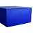 Коробка  подарочная складная ,  синий, 22 x 20 x 11 cm,  кашированный картон,  тиснение, шелкография, Цвет: синий, изображение 2