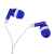 Наушники со светоотражателем и держателем RASUM, синий, 2х8,6х2,6 см, пластик, Цвет: синий, изображение 5