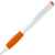 Ручка шариковая Grip, белая с оранжевым, Цвет: оранжевый, Размер: 13, изображение 3