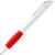 Ручка шариковая Grip, белая с красным, Цвет: красный, Размер: 13, изображение 2