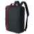 Рюкзак для ноутбука 2 в 1 twoFold, серый с бордовым, Цвет: бордо, Размер: 29х39х10 см, изображение 2