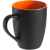 Кружка Bright Tulip, матовая, черная с оранжевым, Цвет: оранжевый, Объем: 300, Размер: высота 10, изображение 2