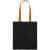 Холщовая сумка BrighTone, черная с оранжевыми ручками, Цвет: оранжевый, Размер: сумка: 35х40 см, изображение 3