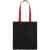 Холщовая сумка BrighTone, черная с красными ручками, Цвет: красный, Размер: сумка: 35х40 см, изображение 3