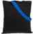 Холщовая сумка BrighTone, черная с ярко-синими ручками, Цвет: черный, синий, Размер: сумка: 35х40 см, ручки: 70х3 см, изображение 2