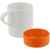 Кружка с силиконовой подставкой Protege, оранжевая, Цвет: оранжевый, Объем: 300, Размер: диаметр 8,4 см, высота 10 см, изображение 3
