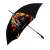 Зонт трость с пластиковой ручкой  с полноцветным изображением логотипа с одной стороны на заказ оптом, изображение 2