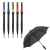 Зонт-трость Jenna, черный с серым, Цвет: серый, Размер: диаметр купола 104 с, изображение 3