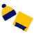 Шапка Snappy, желтая с синим, Цвет: синий, Размер: 55–57, изображение 4