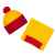 Шарф Snappy, желтый с красным, Цвет: желтый, Размер: 24х140 см, изображение 4