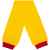 Шарф Snappy, желтый с красным, Цвет: желтый, Размер: 24х140 см, изображение 3