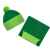 Шарф Snappy, зеленый с салатовым, Цвет: салатовый, Размер: 24х140 см, изображение 4