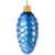 Елочная игрушка «Шишка», синяя, Цвет: синий, изображение 2