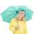 Зонт складной AOC, бирюзовый, Цвет: бирюзовый, Размер: Длина 58 см, изображение 3