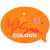 Наклейка тканевая Lunga Bubble, M, оранжевый неон, Цвет: оранжевый, изображение 2