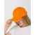 Бейсболка Canopy, оранжевая с белым кантом, Цвет: белый, оранжевый, изображение 6