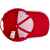 Бейсболка Canopy, красная с белым кантом, Цвет: белый, красный, изображение 3