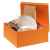 Коробка Satin, большая, оранжевая, Цвет: оранжевый, Размер: 23х20,7х10,3 с, изображение 3