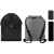 Набор Campani, черный, Цвет: черный, Размер: рюкзак: 34,5х48 см, изображение 2