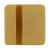 Квадратный шильдик на резинку Epoxi, матовый золотистый, Цвет: золотистый, изображение 2