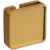 Квадратный шильдик на резинку Epoxi, матовый золотистый, Цвет: золотистый, изображение 3