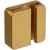 Квадратный шильдик на резинку Epoxi, матовый золотистый, Цвет: золотистый, изображение 4