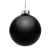 Елочный шар Finery Gloss, 10 см, глянцевый черный, Цвет: черный, изображение 2